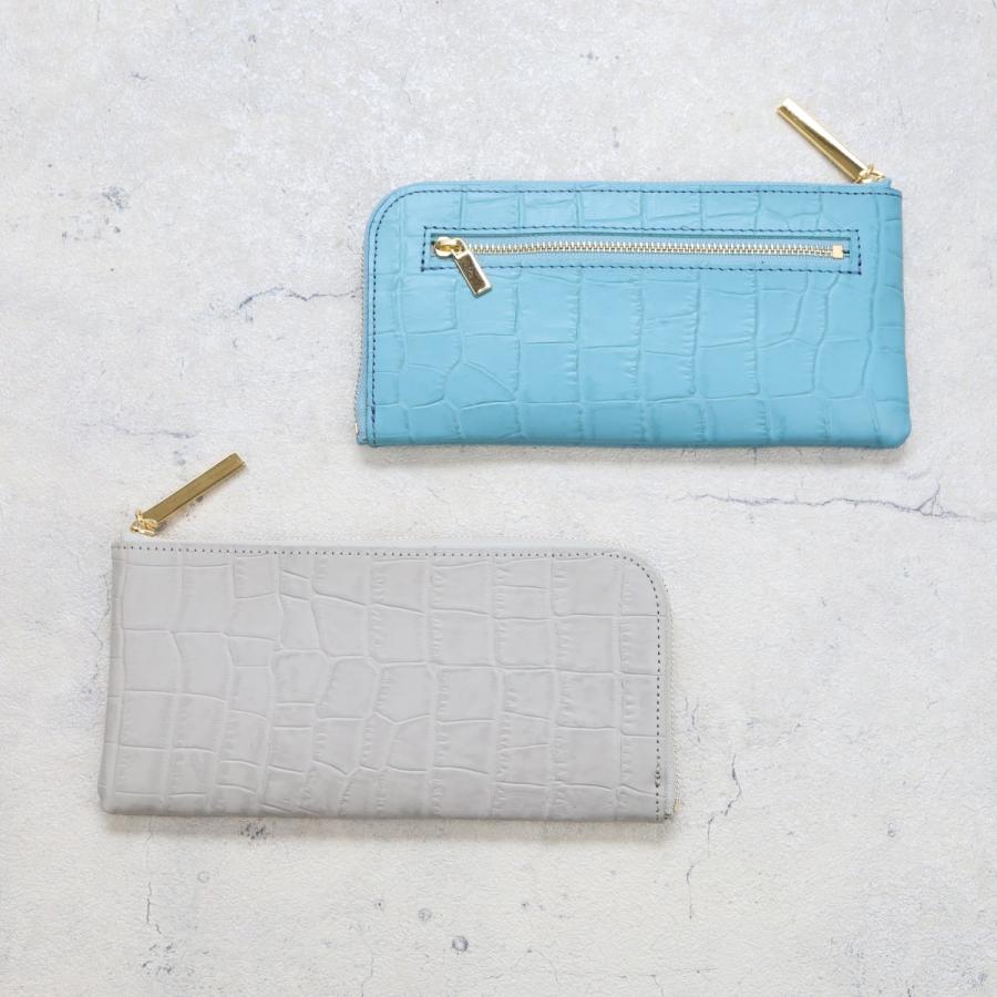 クロコ型L字長財布/全14色】クロコダイル型押しレザー/上品かつ クロコ型L字長財布/全14色】クロコダイル型押しレザー/上品かつ