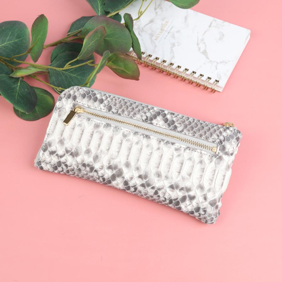 【パイソンキョロメL字長財布/全11色】ダイヤモンドパイソンレザーのラグジュアリーに仕上げた/思わず誰かに見せたくなるモンスターL字財布 SUPERB スリム |  | 02