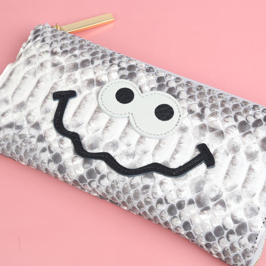 【パイソンキョロメL字長財布/全11色】ダイヤモンドパイソンレザーのラグジュアリーに仕上げた/思わず誰かに見せたくなるモンスターL字財布 SUPERB スリム |  | 03