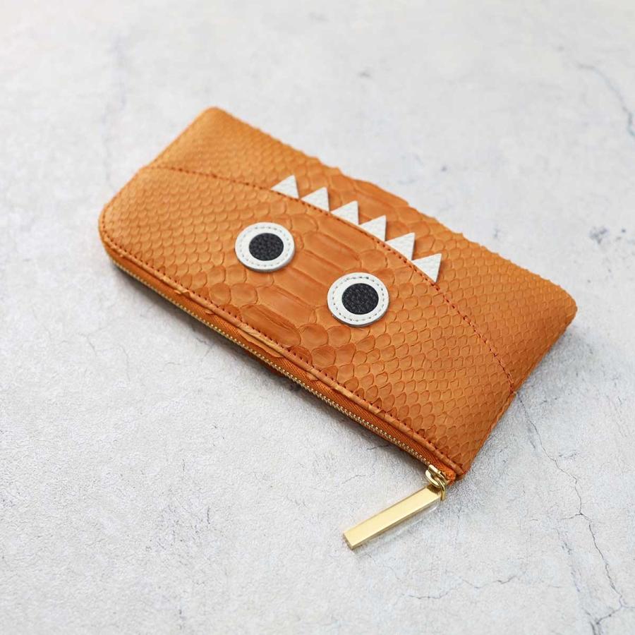 【パイソンモンスターL字長財布/全11色】ダイヤモンドパイソンレザーのラグジュアリーに仕上げた/思わず誰かに見せたくなるモンスターL字財布 SUPERB スリム |  | 02