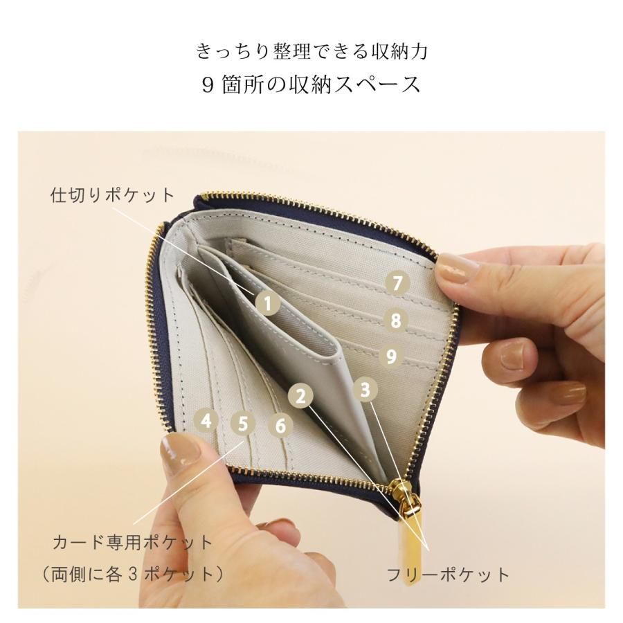 【花柄型mini/全7色】花柄カービング型押しレザー/高級感のある薄くて軽いコンパクトミニL字財布/コンパクト財布/ミニマム財布/ミニマル財布 SUPERB スリム｜superb-dooon｜04