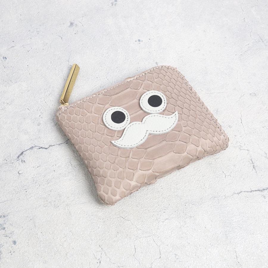 【パイソンおひげmini/全11色】ダイヤモンドパイソンレザー/ラグジュアリーに仕上げた高級感のある薄くて軽いコンパクトミニL字財布/コンパクト財布 SUPERB |  | 03