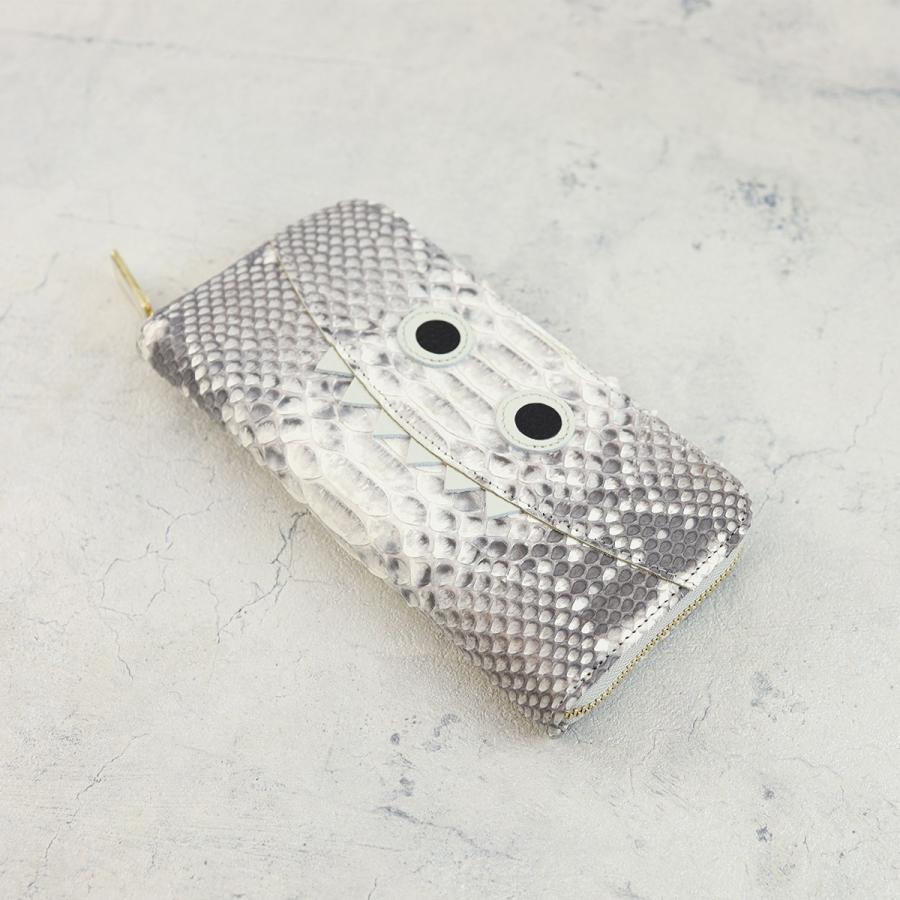 【パイソンモンスター長財布/全11色】ダイヤモンドパイソンレザー思わず誰かに見せたくなるモンスター長財布【モンスターver.】ウォレット ラウンドファスナー |  | 03