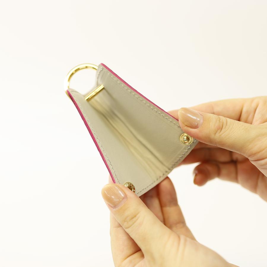 【パイソンスリムキーケース/全11色】アイキャッチにもなる高級感な佇まいのスリムキーケース/スマートキー【全11色】エキゾチックレザー キーホルダー 鍵入れ |  | 05