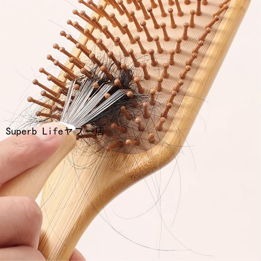 お掃除ブラシ ヘアブラシ ヘア ブラシ 櫛 くし クリーナー お手入れ ステンレス｜superblife｜03