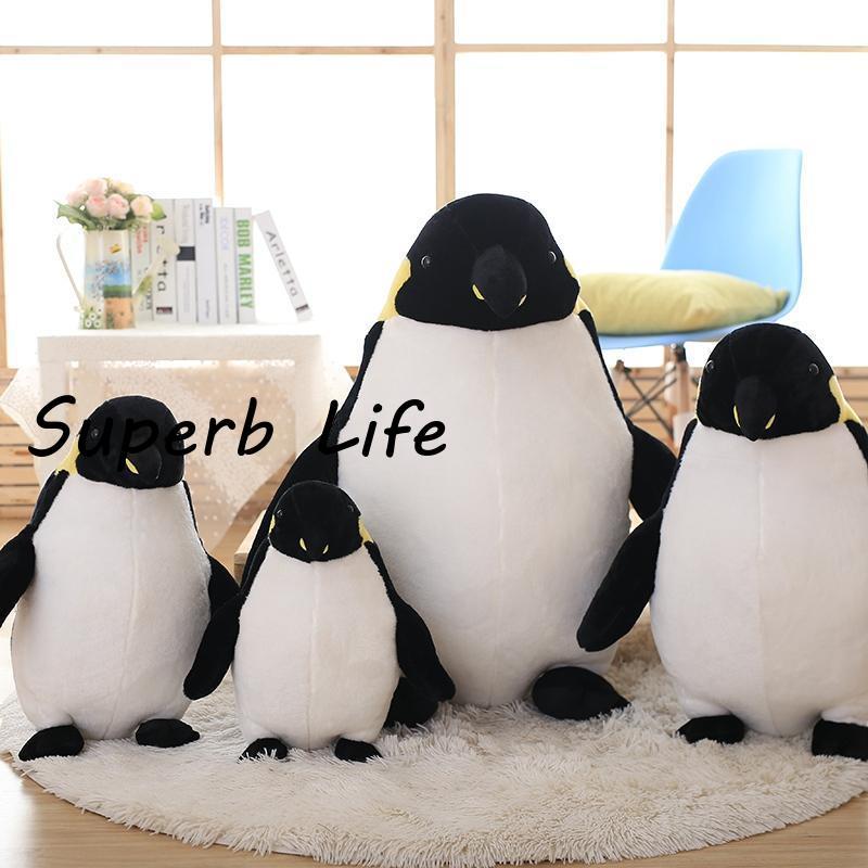 ペンギンリアルぬいぐるみ可愛い 抱き枕 クッションおもちゃふわふわインテリアプレゼント80cm｜superblife｜05