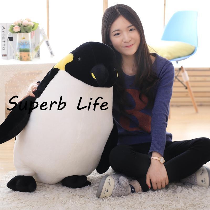 ペンギンリアルぬいぐるみ可愛い 抱き枕 クッションおもちゃふわふわインテリアプレゼント60cm｜superblife｜02