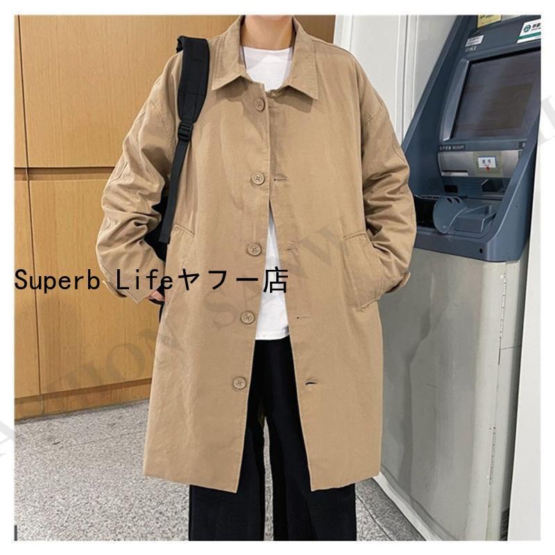 トレンチコート メンズ スプリングコート トップス ジャケット トレンチコート メンズ スプリングコート トップス ジャケット