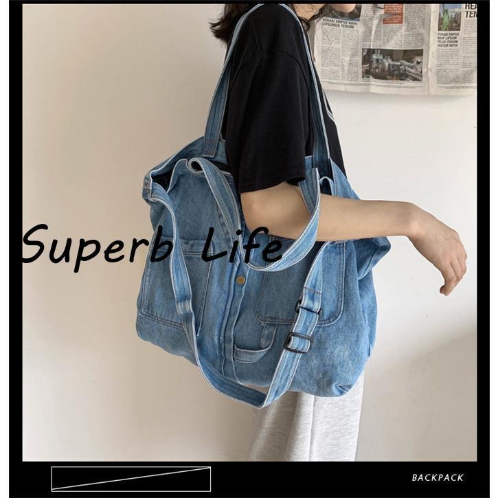 デニムバッグ デニムトートバッグ レディースバッグ 2way デニムバッグ デニムトートバッグ レディースバッグ 2way