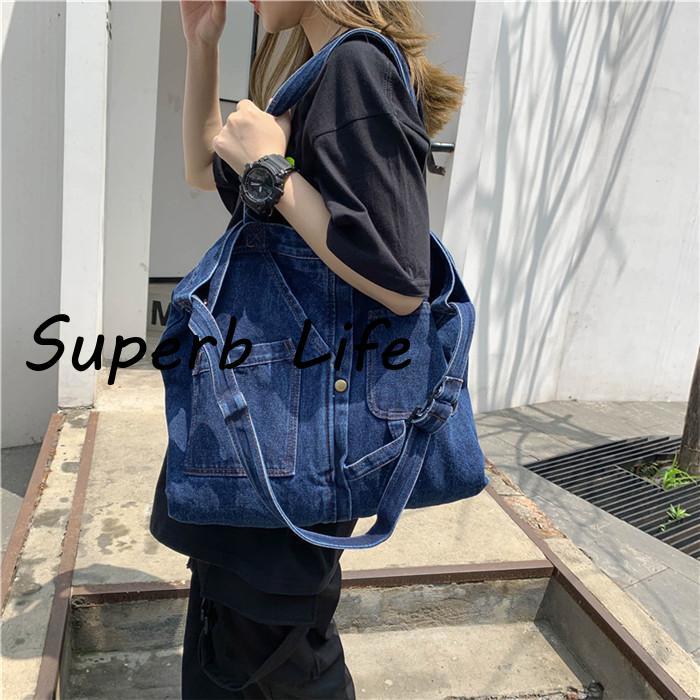 デニムバッグ デニムトートバッグ レディースバッグ 2way デニムバッグ デニムトートバッグ レディースバッグ 2way