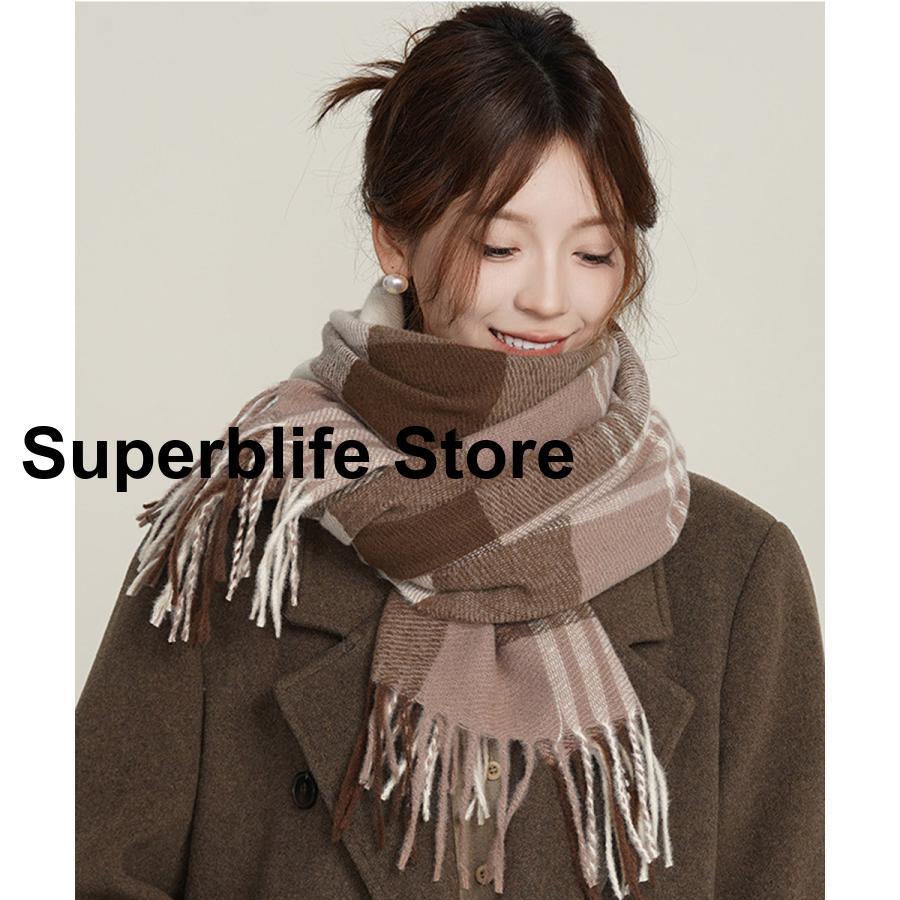 チェック柄マフラー 大判 ストール : Superb Lifeヤフー店 チェック柄マフラー 大判 ストール : Superb Lifeヤフー店