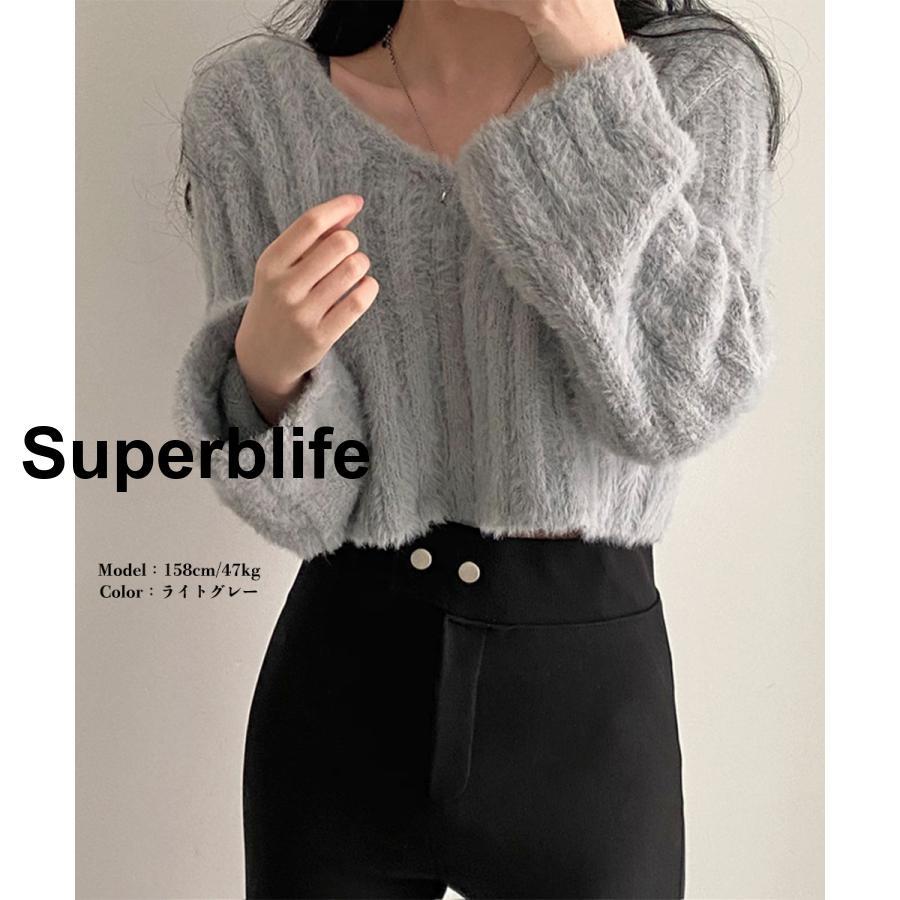 ニットトップス ショート丈ニット 韓国 : Superb Lifeヤフー店 ニットトップス ショート丈ニット 韓国 : Superb Lifeヤフー店
