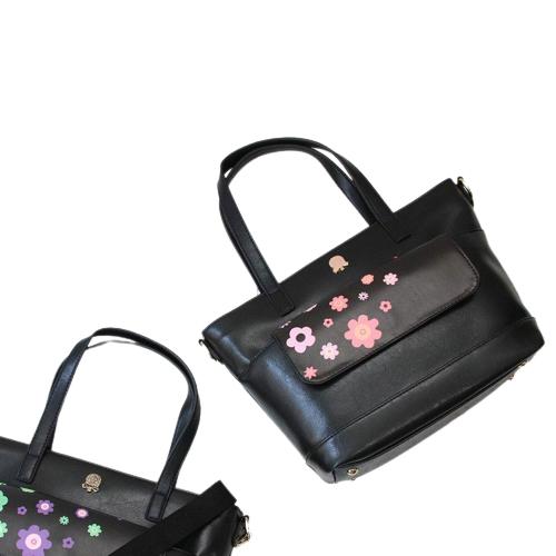 Rune ルーツ Of Kawaii 内藤 ルネ トートバッグ ミニバッグ レディース ブランド 猫 おしゃれ 3way ショルダー 花柄 2色 ピンク 紫 黒 小さめ Al Superb Products 通販 Yahoo ショッピング