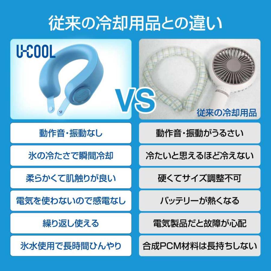 ネッククーラー 首かけ 冷却グッズ U-COOL PREMIUM ハンズフリー 
