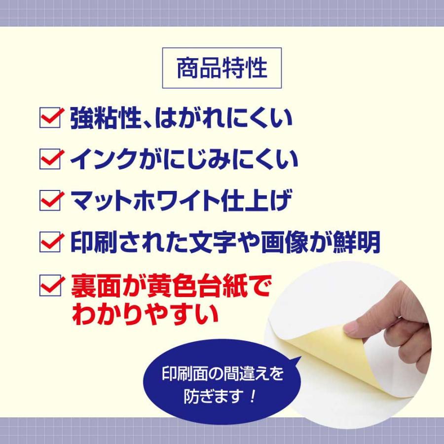 1000枚】 A4 ラベルシール マルチ対応 全5サイズ (1面・4面・10