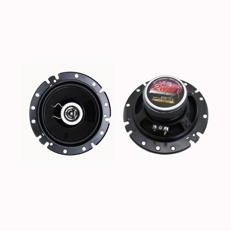 BRAITH（ブレイス） PL-206 2WAYスピーカー 16cm BK : カー用品 カー