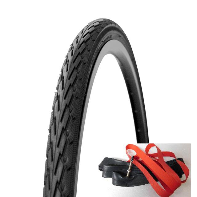 2本で　Duro(ダンロップOEM工場）DB7044 700X38C タイヤ+仏52ｍｍチューブx２本 +リムテープ幅20ｍｍ２本 | DURO | 01