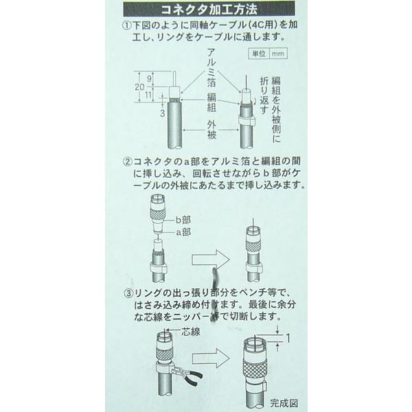 サン電子 GR4-2P 4C用F型らくらくコネクタ接栓 2個入 | サン電子 | 02