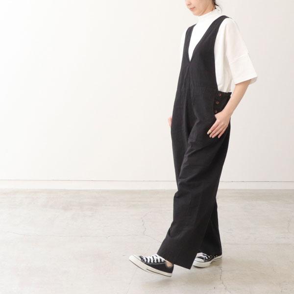 (kuroinu0909)日本製SEAシー リネン混チャイナオーバーオール kuroinu0909様専用)日本製SEAシー リネン混チャイナ