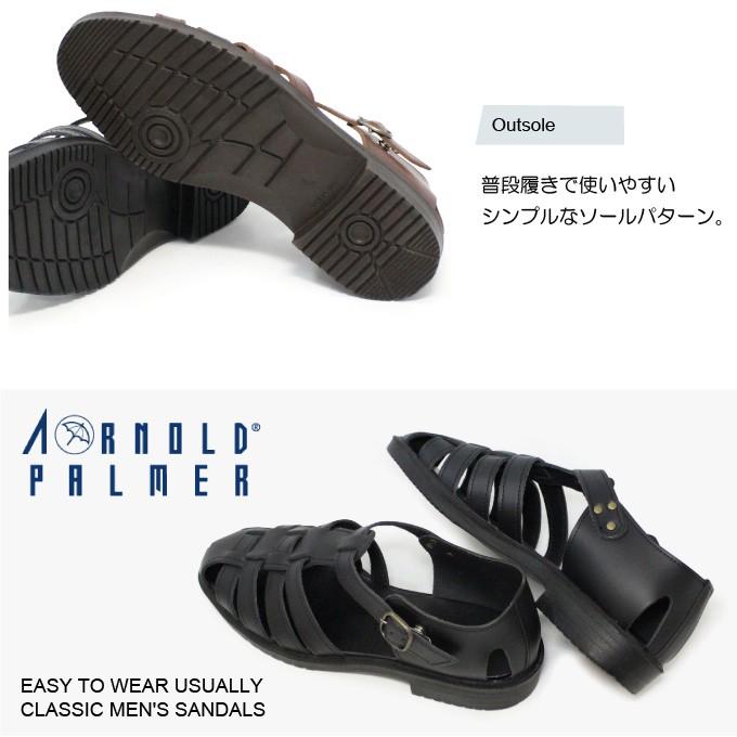 アーノルドパーマー サンダル メンズ カメサンダル オフィス 本革 AP6621 日本製 | Arnold Palmer | 03