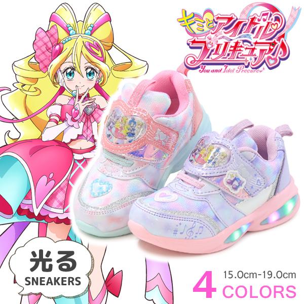 プリキュア 光る靴 トロピカルージュプリキュア 靴 スニーカー キッズ 女の子 キッズシューズ ラメ キャラクター 5412 新作 Superfoot 通販 Yahoo ショッピング