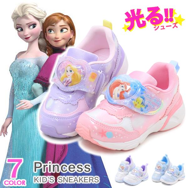 Disney（ディズニー） 光る靴 プリンセス キッズ スニーカー アナ雪