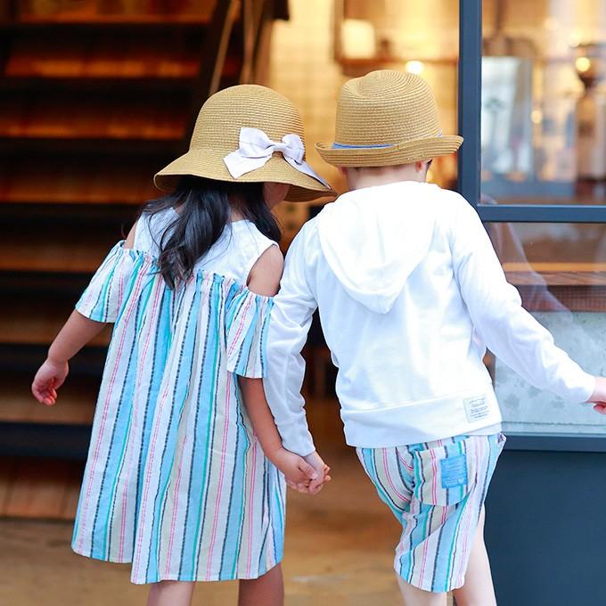 ワンピース 半袖 キッズ 女の子 ワンピ チュニック ドッキング