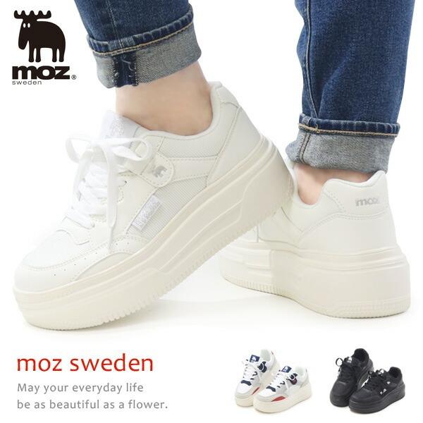 moz（モズ） スニーカー レディース 厚底 ウォーキングシューズ