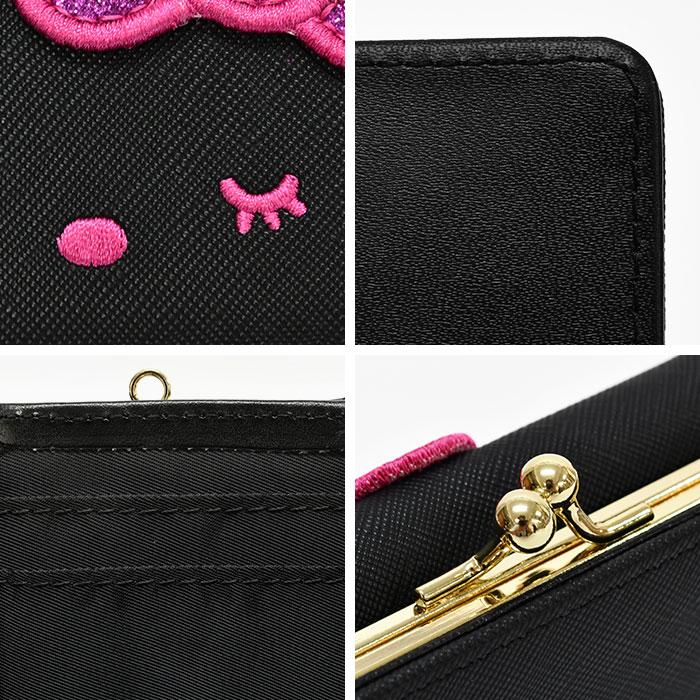 sanrio（サンリオ） ブラックキティ がま口 ミニ財布 ウィンク