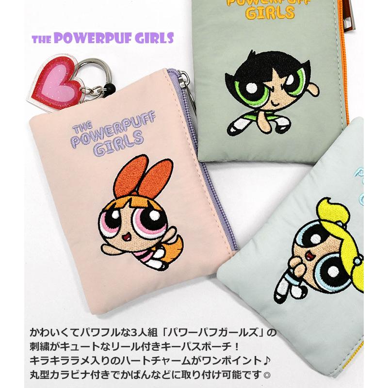 パワーパフガールズ キーホルダー 財布　スマホアクセサリー flapper_bags パワーパフガールズ 財布 ミニ財布 三つ折り財布