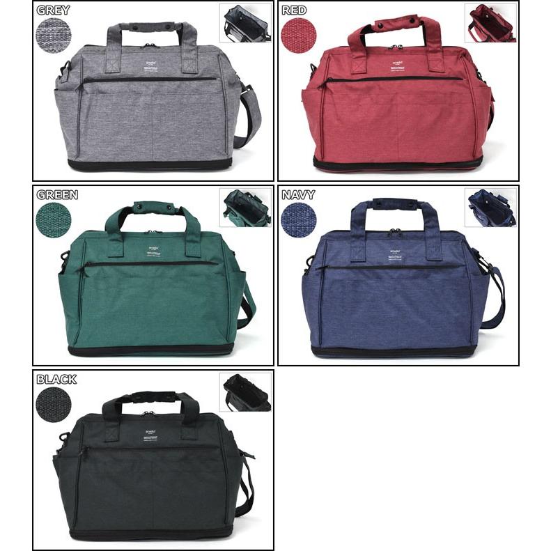 ボストンバッグ レディース おしゃれ 旅行用 リップストップ 杢調 ポリエステル がま口 2way キャリーオンバッグ/anello アネロ AT-C2611 正規品 ブランド | anello | 06