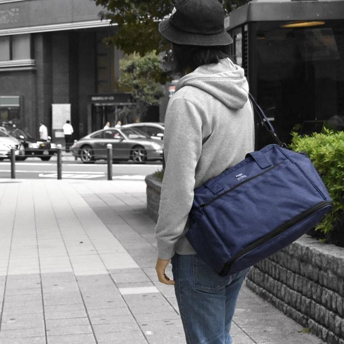 ボストンバッグ レディース おしゃれ 旅行用 リップストップ 杢調 ポリエステル がま口 2way キャリーオンバッグ/anello アネロ AT-C2611 正規品 ブランド | anello | 17