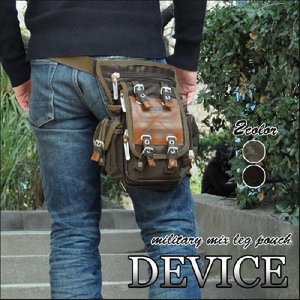 ボディバッグ ボディーバッグ メンズ おしゃれ/DEVICE デバイス/Work レッグポーチ レッグバッグ ウエストバッグ ウエストポーチ | DEVICE