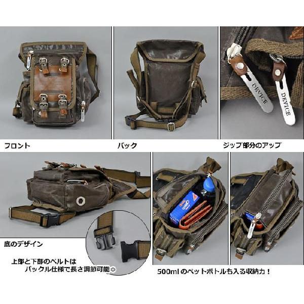 ボディバッグ ボディーバッグ メンズ おしゃれ/DEVICE デバイス/Work レッグポーチ レッグバッグ ウエストバッグ ウエストポーチ | DEVICE | 05