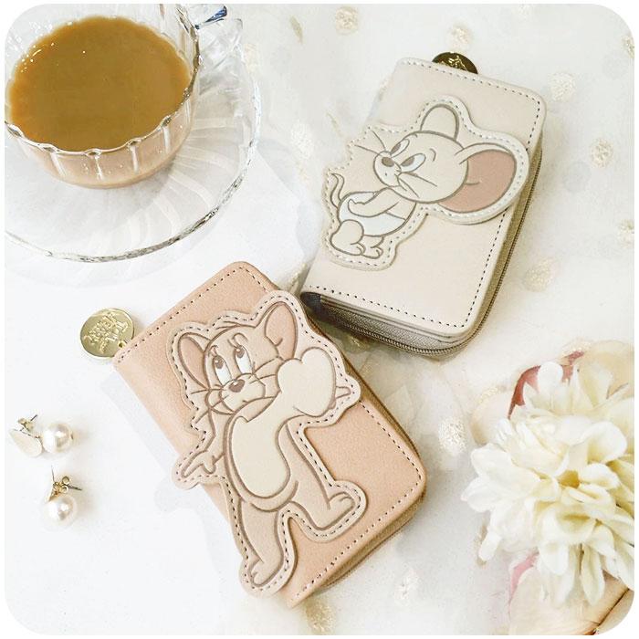 トムとジェリー タフィー クワッカー グッズ キーケース レディース FLAPPER フラッパー くすみカラー 小銭入れ付き パスケース 一体 定期入れ トムジェリ | flapper_bags | 07