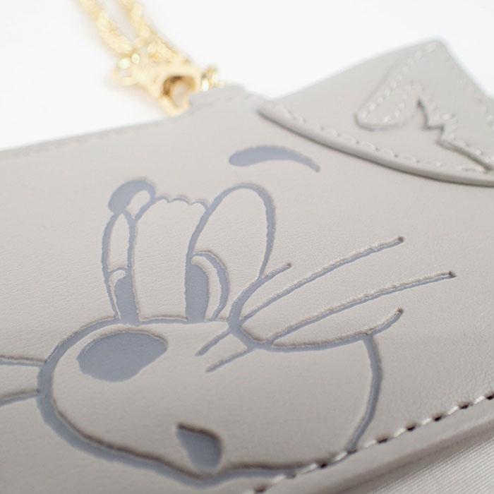 トムとジェリー パスケース 定期入れ グッズ レディース おしゃれ かわいい FLAPPER フラッパー フェイス ラテカラー キャラクター タフィー チェーン | flapper_bags | 06