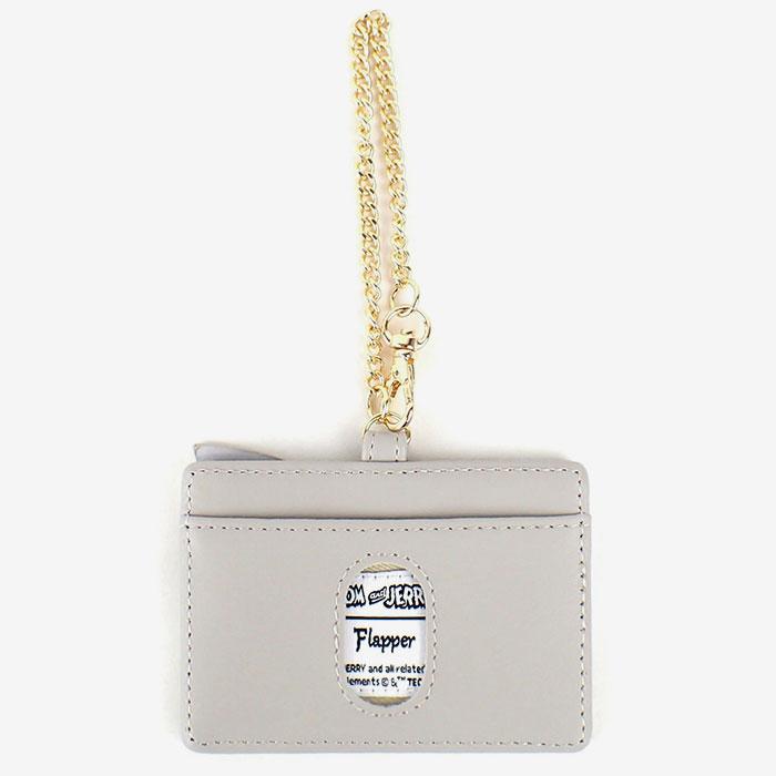 トムとジェリー パスケース 定期入れ グッズ レディース おしゃれ かわいい FLAPPER フラッパー フェイス ラテカラー キャラクター タフィー チェーン | flapper_bags | 11