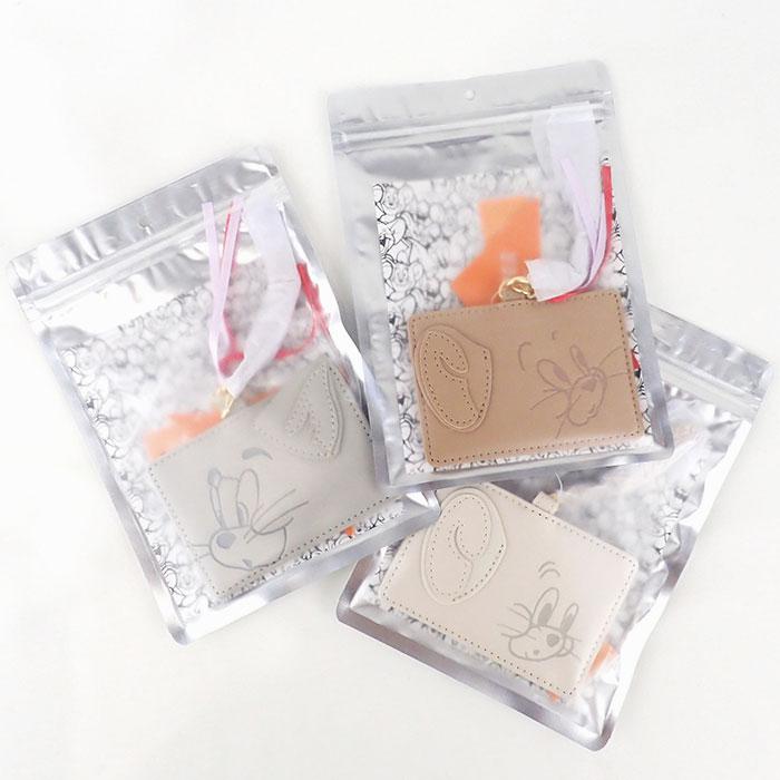 トムとジェリー パスケース 定期入れ グッズ レディース おしゃれ かわいい FLAPPER フラッパー フェイス ラテカラー キャラクター タフィー チェーン | flapper_bags | 12