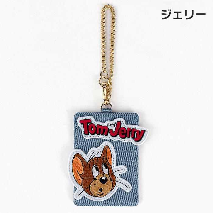 トムとジェリー グッズ トムジェリ キャラクター パスケース 定期入れ FLAPPER フラッパー デニム アップリケ レディース メンズ 可愛い かわいい おしゃれ 大人 | flapper_bags | 07