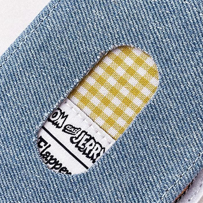 トムとジェリー グッズ トムジェリ キャラクター パスケース 定期入れ FLAPPER フラッパー デニム アップリケ レディース メンズ 可愛い かわいい おしゃれ 大人 | flapper_bags | 11