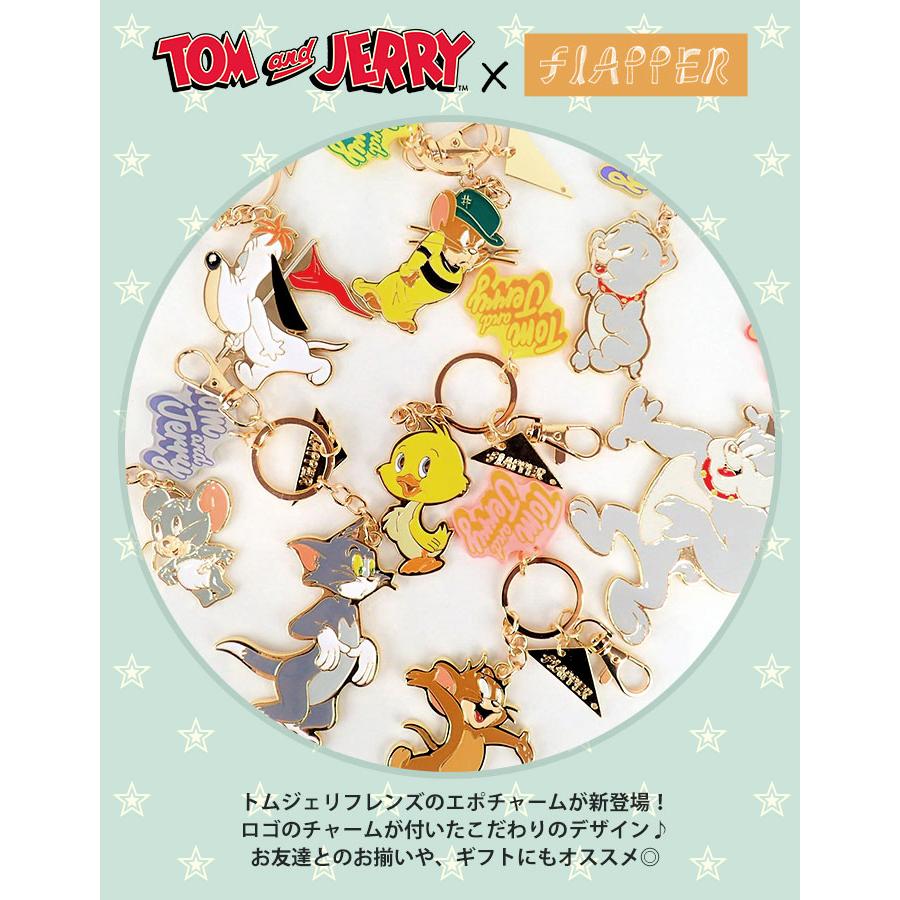 トムとジェリー グッズ チャーム バッグチャーム キーホルダー キーリング おしゃれ/FLAPPER フラッパー フレンズ エポチャーム キャラクター 大きめ | flapper_bags | 09