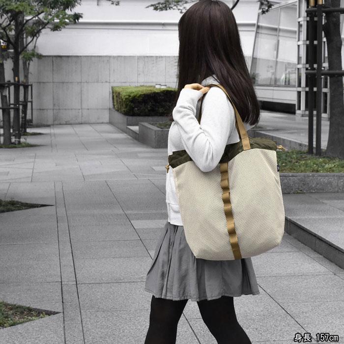 トートバッグ レディース おしゃれ 大きめ A4/MAKE UP メイクアップ/無地 迷彩 ライナー付き メッシュトートバッグ Lサイズ | MAKE UP | 10