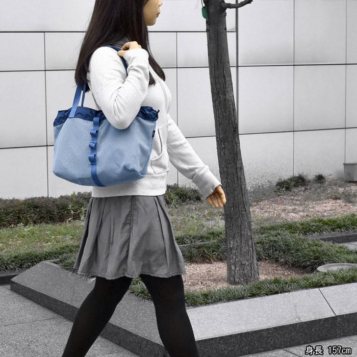 トートバッグ レディース おしゃれ 小さめ/MAKE UP メイクアップ/無地 迷彩 ライナー付き メッシュ ミニトートバッグ Sサイズ | MAKE UP | 10