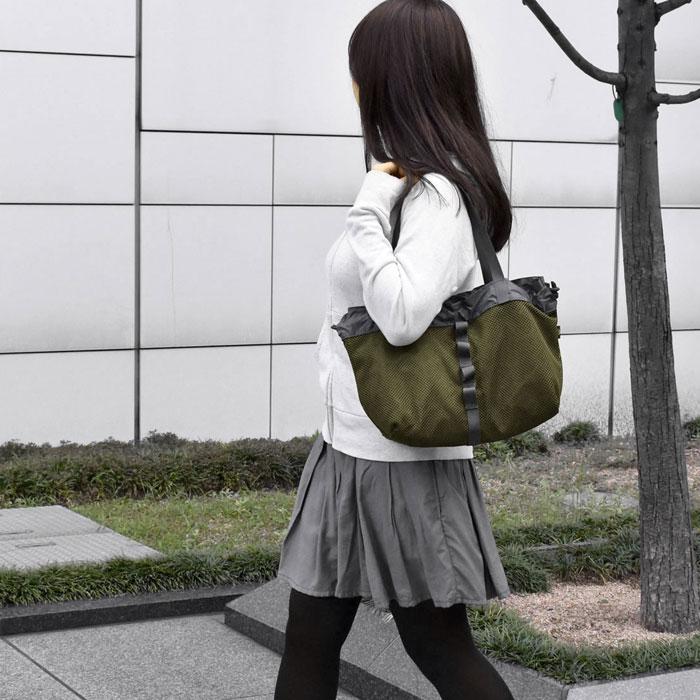 トートバッグ レディース おしゃれ 小さめ/MAKE UP メイクアップ/無地 迷彩 ライナー付き メッシュ ミニトートバッグ Sサイズ | MAKE UP | 11