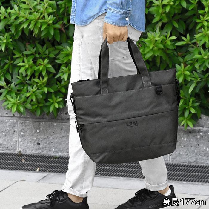トートバッグ メンズ A4 大きめ ファスナー付き 通勤 通学 ポケット 