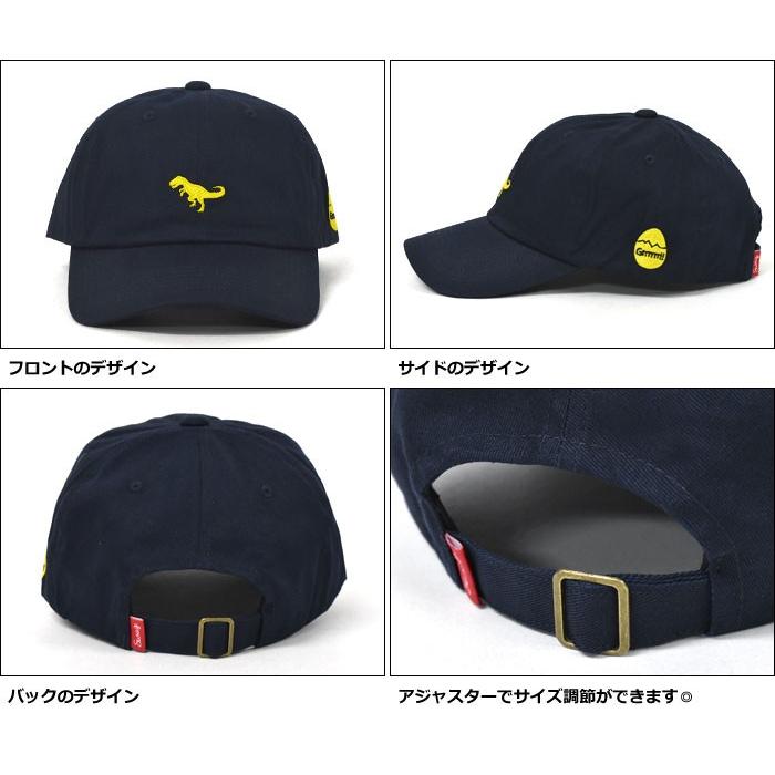 キャップ 帽子 メンズ おしゃれ コットン 恐竜 ダイナソー 刺繍 ロー