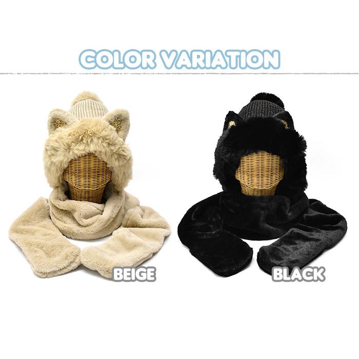 Legato Largo マフラー 猫 ネコミミフード 猫グッズ ネコ ねこ Legato Largo マフラー 猫 ネコミミフード 猫グッズ ネコ ねこ