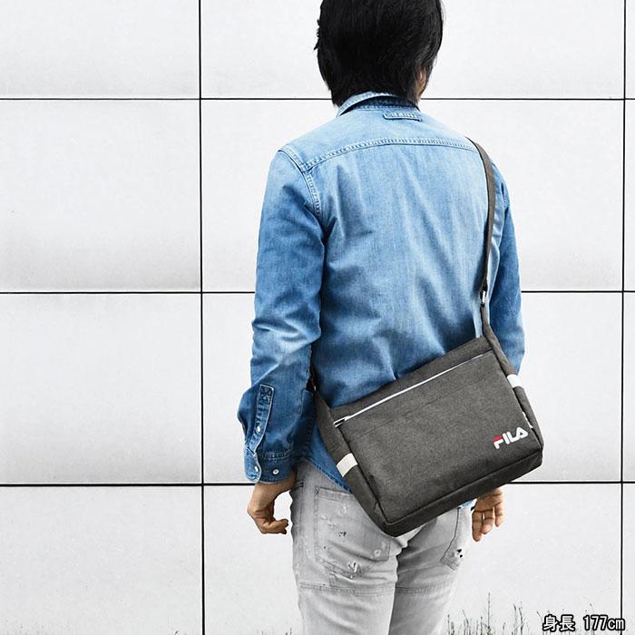 FILA フィラ ショルダーバッグ FAZELON MESSENGER BAG FS3BCF5327X メッセンジャーバッグ バッグ かばん ロゴ ブラック メンズ レディース 男性用 女性用 FILA フィラ ショルダーバッグ FAZELON MESSENGER BAG FS3BCF5327X