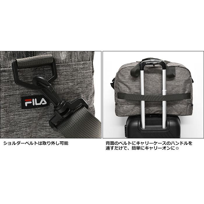 FILA（フィラ） 2層 2way ボストンバッグ 靴 シューズ収納 仕切り 上下