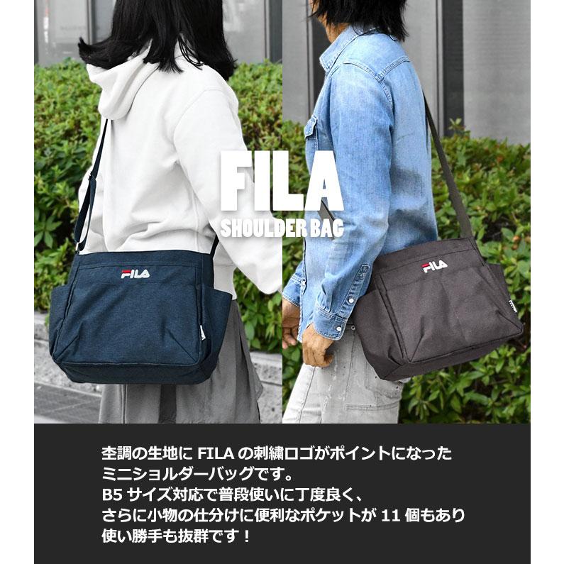 FILA（フィラ） ショルダーバッグ メンズ 斜めがけバッグ 大きめ